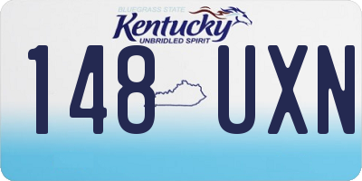 KY license plate 148UXN