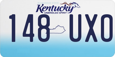 KY license plate 148UXO