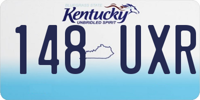 KY license plate 148UXR
