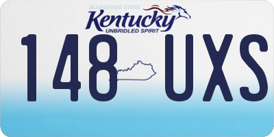 KY license plate 148UXS
