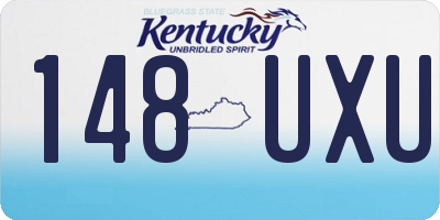 KY license plate 148UXU