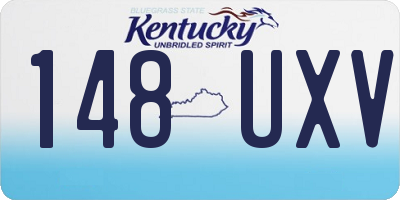 KY license plate 148UXV