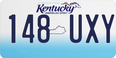 KY license plate 148UXY