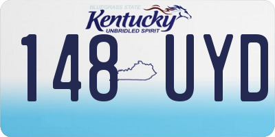 KY license plate 148UYD