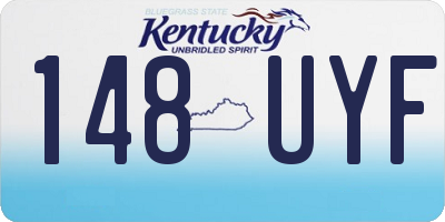 KY license plate 148UYF