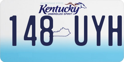 KY license plate 148UYH
