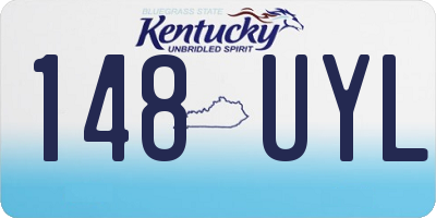 KY license plate 148UYL