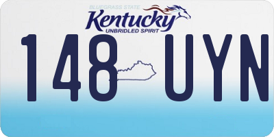 KY license plate 148UYN