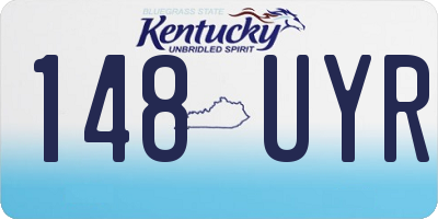 KY license plate 148UYR