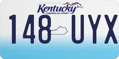 KY license plate 148UYX