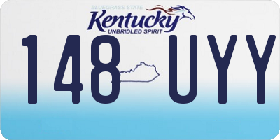 KY license plate 148UYY