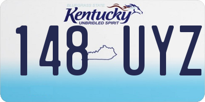 KY license plate 148UYZ