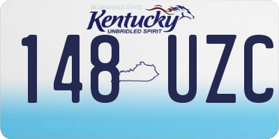 KY license plate 148UZC