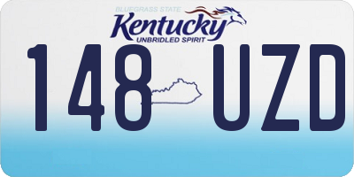 KY license plate 148UZD