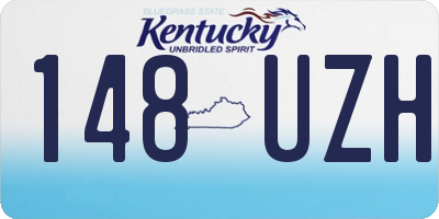 KY license plate 148UZH