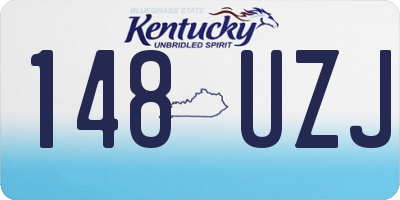 KY license plate 148UZJ