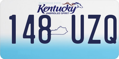 KY license plate 148UZQ