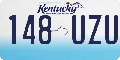KY license plate 148UZU