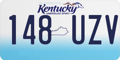 KY license plate 148UZV