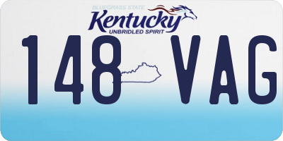 KY license plate 148VAG