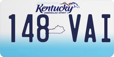 KY license plate 148VAI
