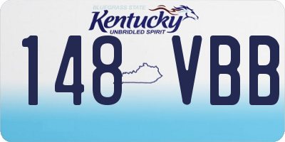 KY license plate 148VBB