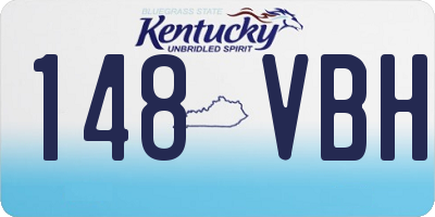 KY license plate 148VBH