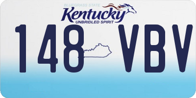 KY license plate 148VBV