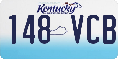 KY license plate 148VCB
