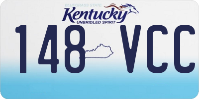 KY license plate 148VCC