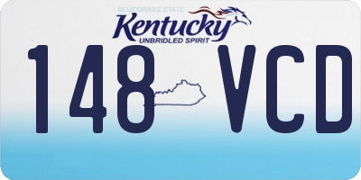 KY license plate 148VCD