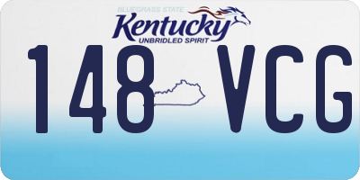 KY license plate 148VCG
