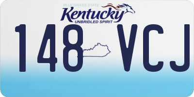 KY license plate 148VCJ