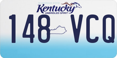 KY license plate 148VCQ