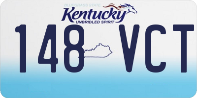 KY license plate 148VCT