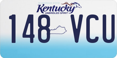 KY license plate 148VCU