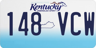 KY license plate 148VCW