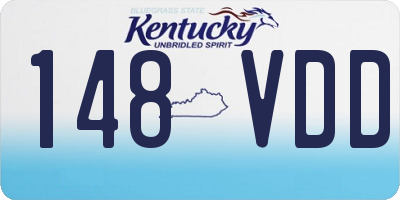 KY license plate 148VDD