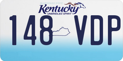 KY license plate 148VDP
