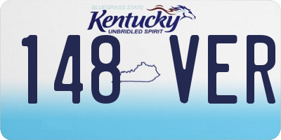 KY license plate 148VER