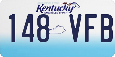 KY license plate 148VFB