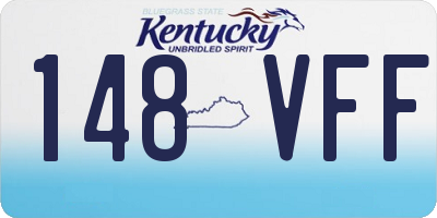 KY license plate 148VFF