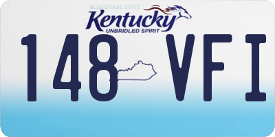 KY license plate 148VFI