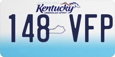 KY license plate 148VFP