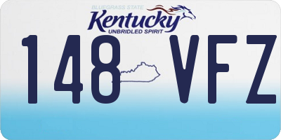 KY license plate 148VFZ
