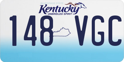 KY license plate 148VGC