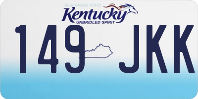 KY license plate 149JKK