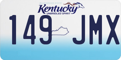KY license plate 149JMX