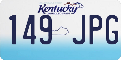 KY license plate 149JPG