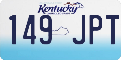 KY license plate 149JPT